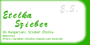 etelka szieber business card